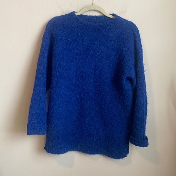 WRAP London Alpaca Blue Sweater 4/6 - Picture 1 of 7